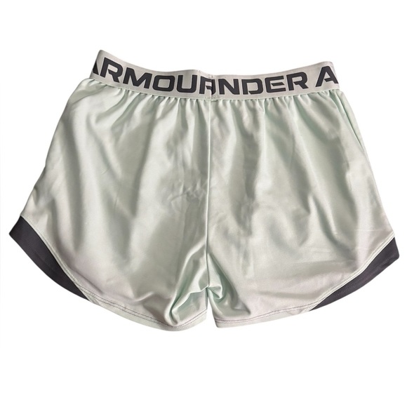 Under Armour Women's Mint and Charcoal Athletic Shorts - Picture 4 of 8
